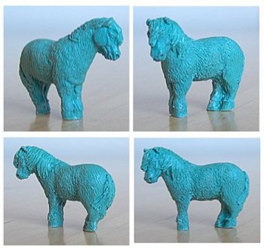 Micro-mini scale Shetland pony - sold as the world's smallest Artist Resin edition.