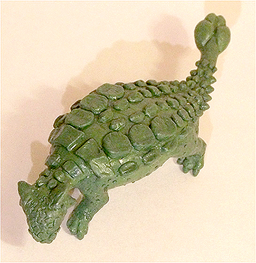 1/100th scale Ankylosaurus, sculpted for Khurusan Miniatures