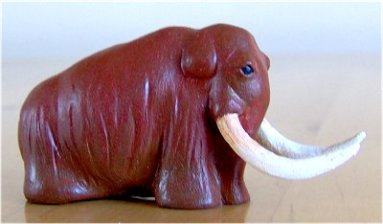 Small scale caricature of a Woolly Mammoth.